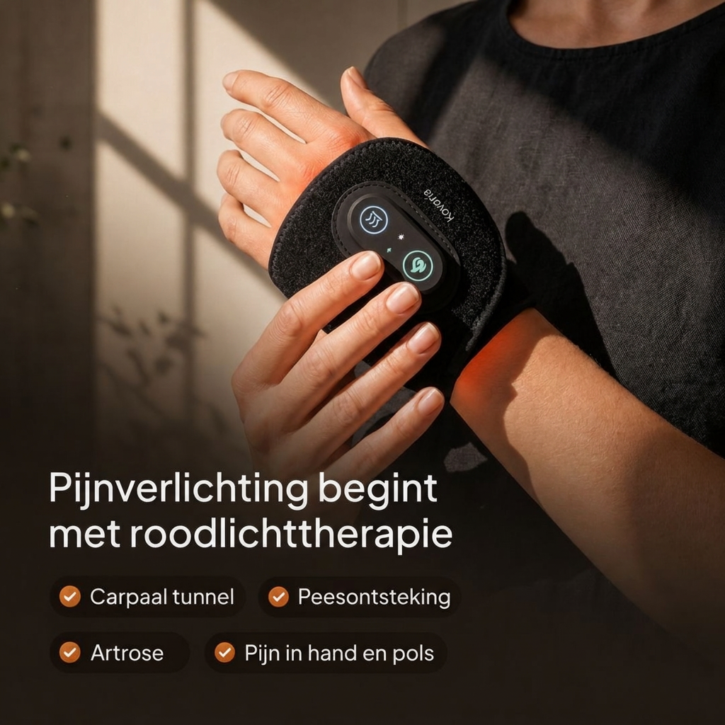 Pijnverlichting begint met roodlichttherapie