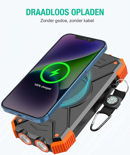 NoodStroom zonne-powerbank