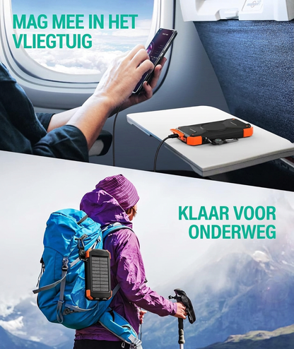NoodStroom zonne-powerbank