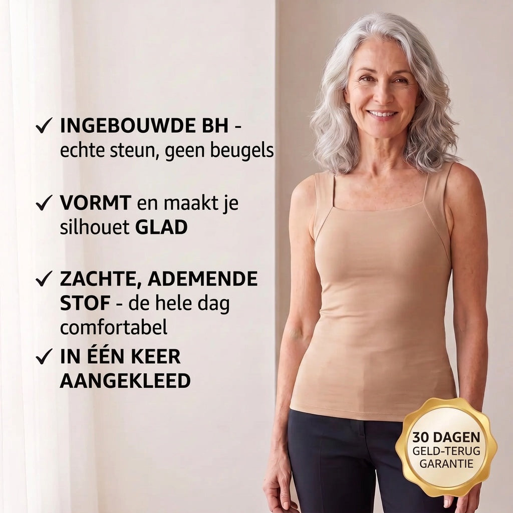 DraagRust top met ingebouwde bh