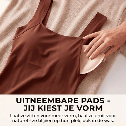 DraagRust top met ingebouwde bh