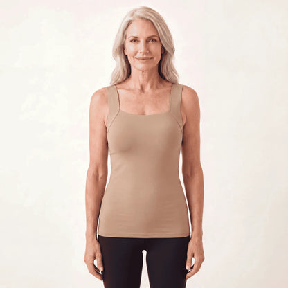 DraagRust top met ingebouwde bh, nude