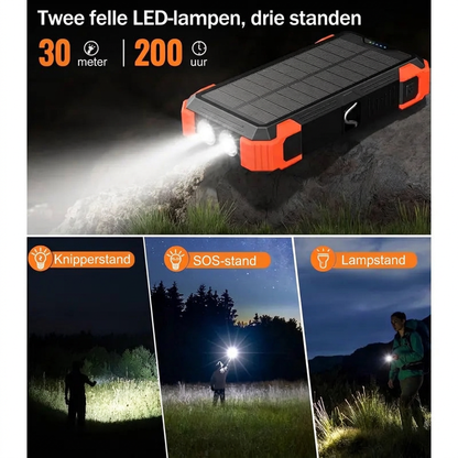 NoodStroom zonne-powerbank
